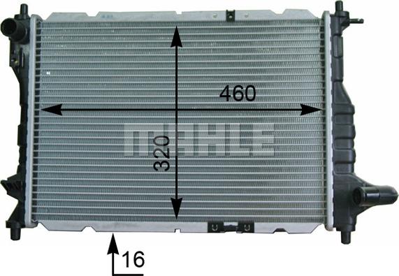 MAHLE CR 944 000S - Радиатор, охлаждение двигателя abcparts.ee