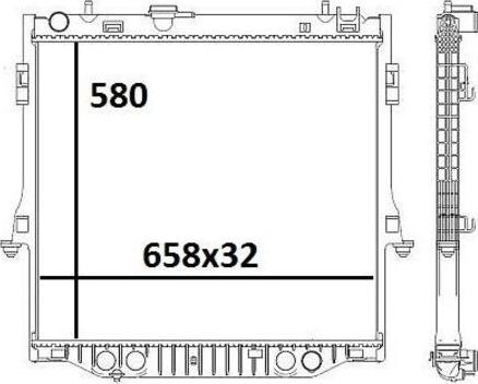 MAHLE CR 46 000S - Радиатор, охлаждение двигателя abcparts.ee