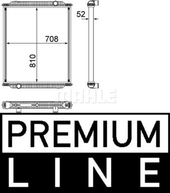MAHLE CR 1153 000P - Радиатор, охлаждение двигателя abcparts.ee