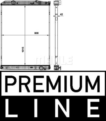 MAHLE CR 862 000P - Радиатор, охлаждение двигателя abcparts.ee