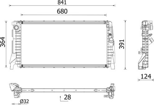 MAHLE CR 2747 000P - Радиатор, охлаждение двигателя abcparts.ee
