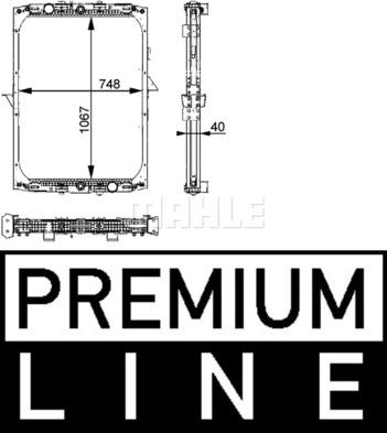 MAHLE CR 728 000P - Радиатор, охлаждение двигателя abcparts.ee