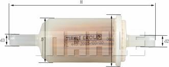 MAHLE KL 449 - Топливный фильтр abcparts.ee