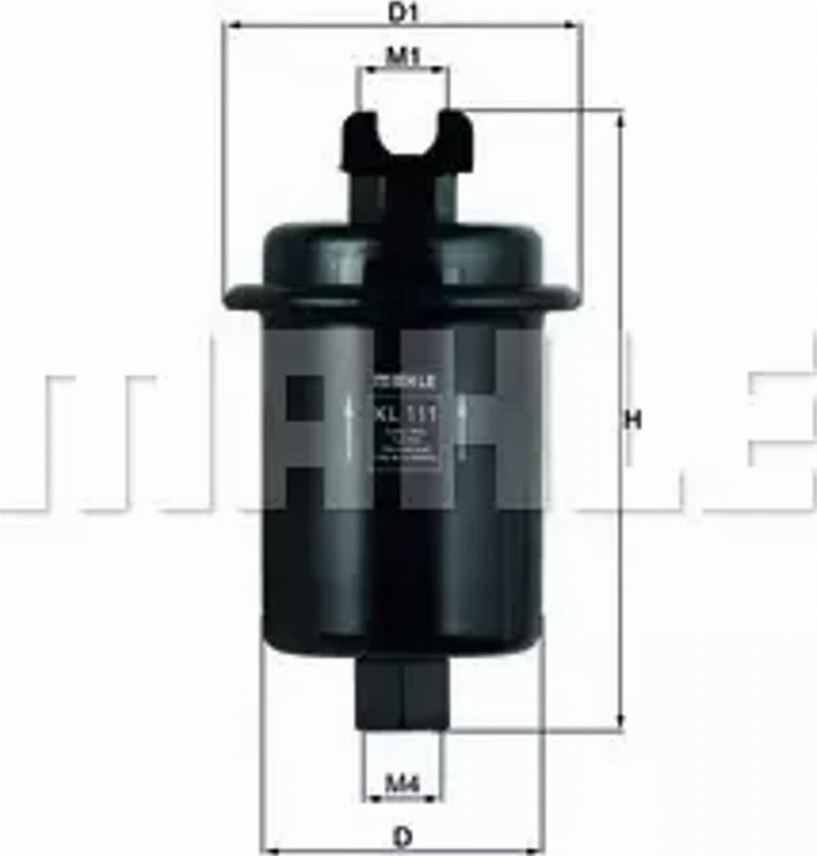 MAHLE KL 111 - Топливный фильтр abcparts.ee