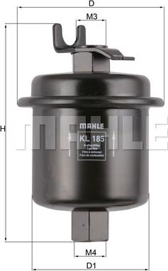 MAHLE KL 185 - Топливный фильтр abcparts.ee