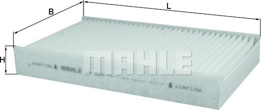 MAHLE LA 933 - Фильтр воздуха в салоне abcparts.ee