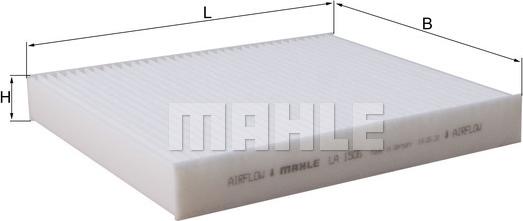 MAHLE LA 1506 - Фильтр воздуха в салоне abcparts.ee