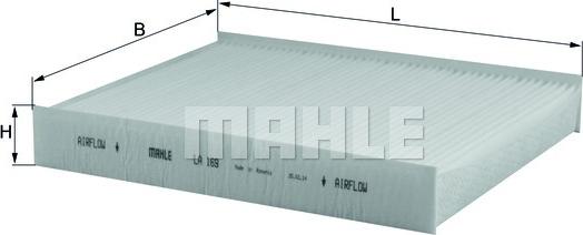 MAHLE LA 169 - Фильтр воздуха в салоне abcparts.ee