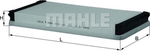 MAHLE LA 32/3 - Фильтр воздуха в салоне abcparts.ee