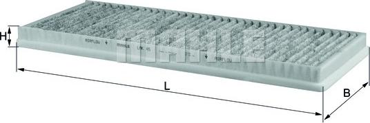 MAHLE LAK 45 - Фильтр воздуха в салоне abcparts.ee