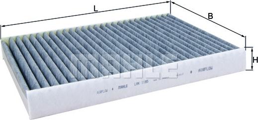 MAHLE LAK 1185 - Фильтр воздуха в салоне abcparts.ee