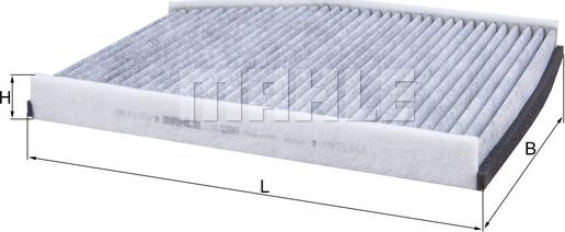 MAHLE LAK 1288 - Фильтр воздуха в салоне abcparts.ee