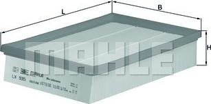 MAHLE LX 935 - Воздушный фильтр двигателя abcparts.ee