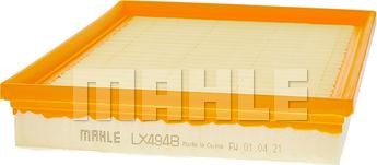 MAHLE LX 4948 - Воздушный фильтр двигателя abcparts.ee