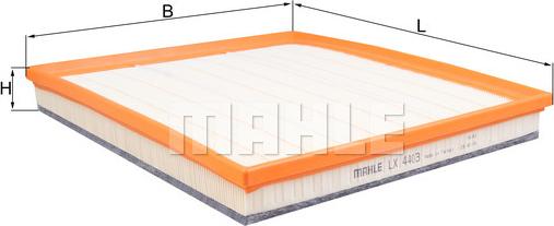 MAHLE LX 4403 - Воздушный фильтр двигателя abcparts.ee