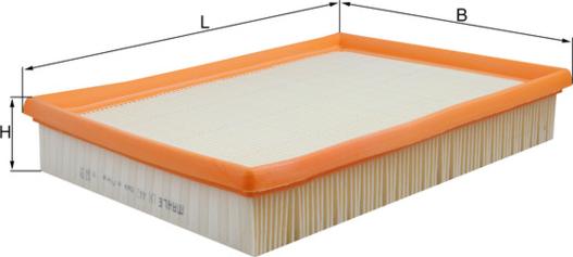 MAHLE LX 443 - Воздушный фильтр двигателя abcparts.ee