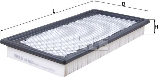 MAHLE LX 4423 - Воздушный фильтр двигателя abcparts.ee