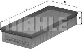 MAHLE LX 408 - Воздушный фильтр двигателя abcparts.ee