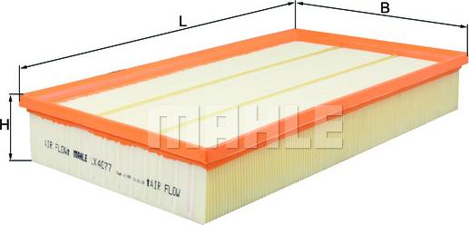MAHLE LX 4077 - Воздушный фильтр двигателя abcparts.ee