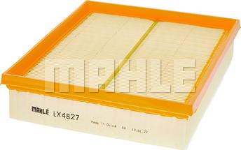 MAHLE LX 4827 - Воздушный фильтр двигателя abcparts.ee