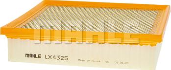 MAHLE LX 4325 - Воздушный фильтр двигателя abcparts.ee
