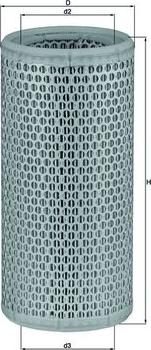 MAHLE LX 502 - Воздушный фильтр двигателя abcparts.ee