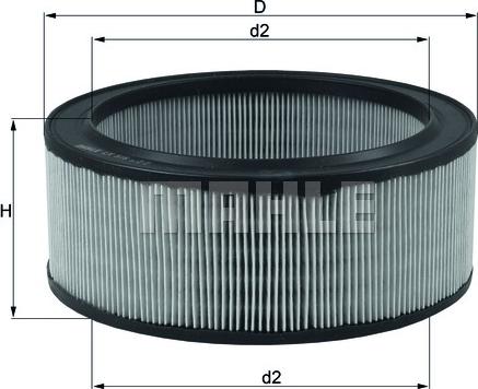 MAHLE LX 516 - Воздушный фильтр двигателя abcparts.ee