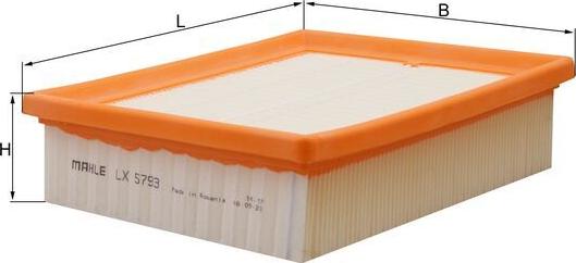 MAHLE LX 5793 - Воздушный фильтр двигателя abcparts.ee