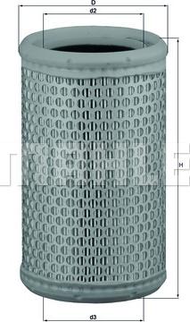 MAHLE LX 646/1 - Воздушный фильтр двигателя abcparts.ee