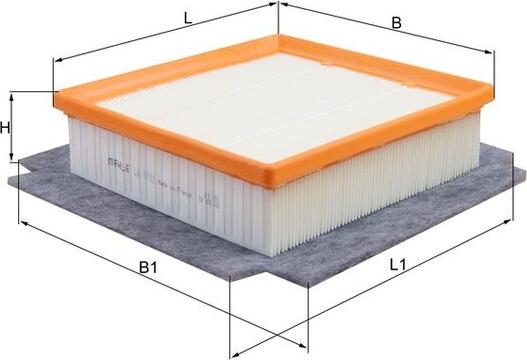 MAHLE LX 1982 - Воздушный фильтр двигателя abcparts.ee