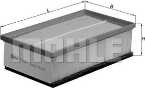 MAHLE LX 1497 - Воздушный фильтр двигателя abcparts.ee