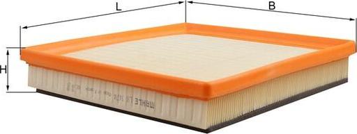 MAHLE LX 1474 - Воздушный фильтр двигателя abcparts.ee