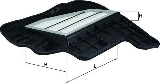 MAHLE LX 1685/5 - Воздушный фильтр двигателя abcparts.ee