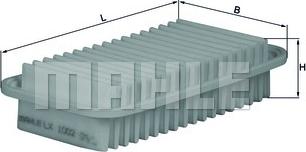 MAHLE LX 1002 - Воздушный фильтр двигателя abcparts.ee