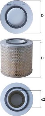 MAHLE LX 1077 - Воздушный фильтр двигателя abcparts.ee