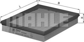 MAHLE LX 119 - Воздушный фильтр двигателя abcparts.ee