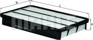 MAHLE LX 1740 - Воздушный фильтр двигателя abcparts.ee