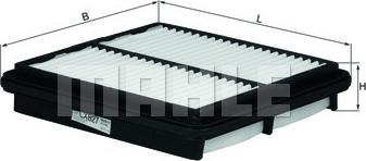 MAHLE LX 827 - Воздушный фильтр двигателя abcparts.ee