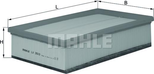 MAHLE LX 3503 - Воздушный фильтр двигателя abcparts.ee