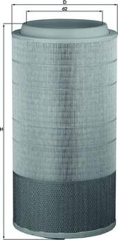 MAHLE LX 3155 - Воздушный фильтр двигателя abcparts.ee