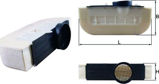 MAHLE LX 3294/4 - Воздушный фильтр двигателя abcparts.ee