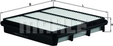 MAHLE LX 2907 - Воздушный фильтр двигателя abcparts.ee