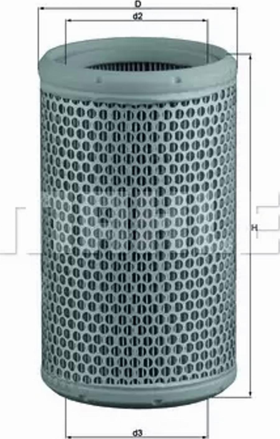 MAHLE LX 290 - Воздушный фильтр двигателя abcparts.ee