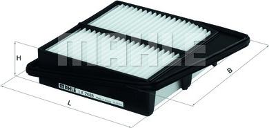 MAHLE LX 2688 - Воздушный фильтр двигателя abcparts.ee