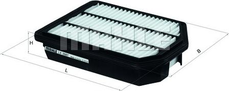 MAHLE LX 2687 - Воздушный фильтр двигателя abcparts.ee