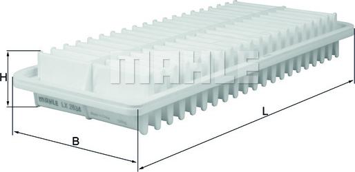 MAHLE LX 2634 - Воздушный фильтр двигателя abcparts.ee