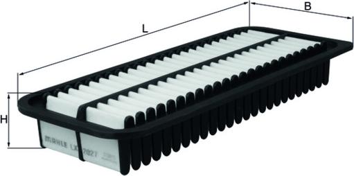 MAHLE LX 2027 - Воздушный фильтр двигателя abcparts.ee