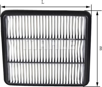 MAHLE LX 2112 - Воздушный фильтр двигателя abcparts.ee