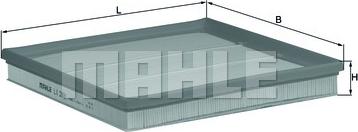 MAHLE LX 2881 - Воздушный фильтр двигателя abcparts.ee