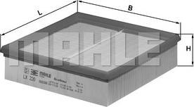 MAHLE LX 220 - Воздушный фильтр двигателя abcparts.ee